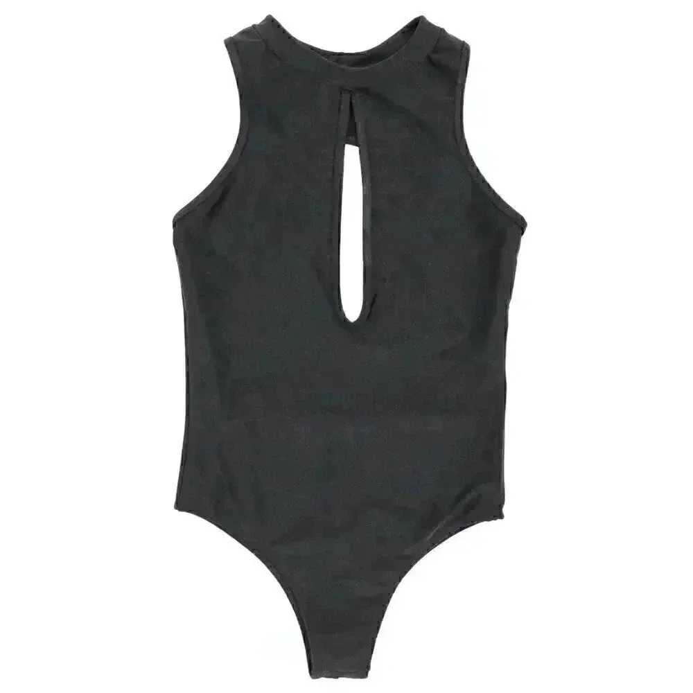 Black One Piece Bathing Suit‎ Size Small Cut Out Sumer Swimsuit Keyhole Bodysuit